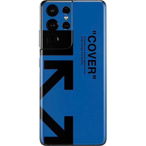 Black and Blue Arrows Galaxy S21 Ultra 5G Skin